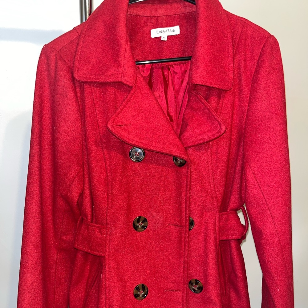 Beautiful Red Trench Coat